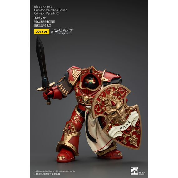 Figurka Warhammer Herezja Horusa 1/18 - Blood Angels Crimson Paladins Squad Crimson Paladin 2- Zdjęcie 7