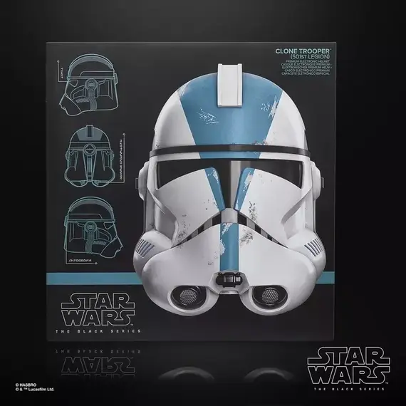 Hełm elektroniczny Star Wars: Ahsoka - Clone Trooper (501st Legion)- Zdjęcie 6