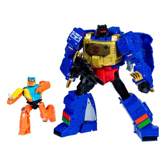 Figurki Transformers Age of the Primes Leader Class - G2 Universe Grimlock & Autobot Wheelie- Zdjęcie 2