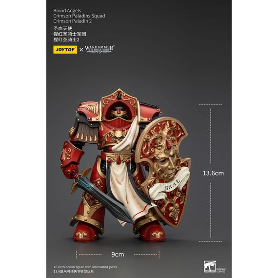 Figurka Warhammer Herezja Horusa 1/18 - Blood Angels Crimson Paladins Squad Crimson Paladin 2- Zdjęcie 11
