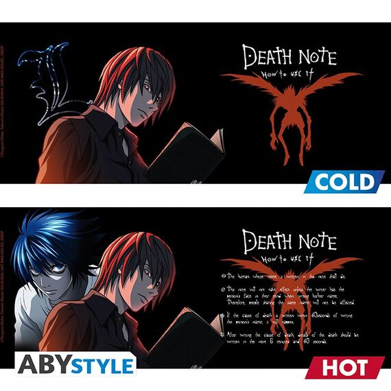 Duży kubek zmieniający kolor Death Note - Kira & Ryuk (460 ml)- Zdjęcie 3
