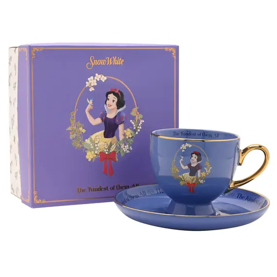 Filiżanka do herbaty ze spodkiem Disney Księżniczki - Królewna Śnieżka (200 ml)- Zdjęcie 2