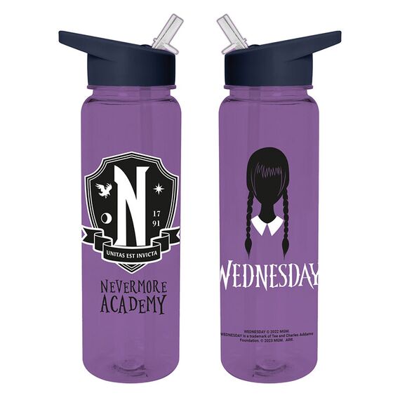 Butelka plastikowa ze słomką Wednesday (700 ml)