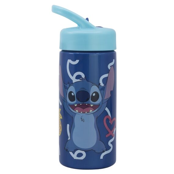 Butelka plastikowa ze słomką Disney - Just Stitch (410 ml)- Zdjęcie 2