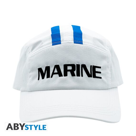 Czapka z daszkiem One Piece - Marine (biała)- Zdjęcie 2