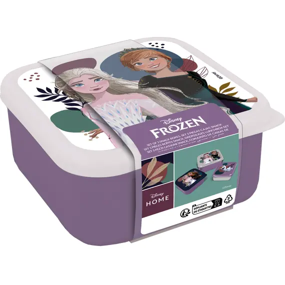 Zestaw 3 pojemników śniadaniowych Frozen - Elsa i Anna- Zdjęcie 2