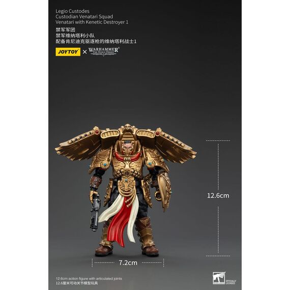 Figurka Warhammer Herezja Horusa 1/18 - Legio Custodes Custodian Venatari Squad Venatari with Kenetic Destroyer 1- Zdjęcie 10