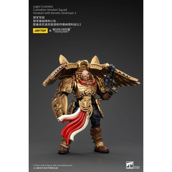 Figurka Warhammer Herezja Horusa 1/18 - Legio Custodes Custodian Venatari Squad Venatari with Kenetic Destroyer 2- Zdjęcie 2