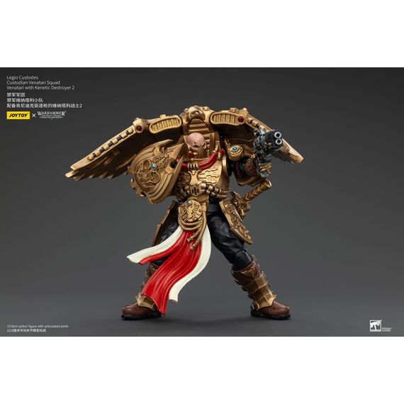 Figurka Warhammer Herezja Horusa 1/18 - Legio Custodes Custodian Venatari Squad Venatari with Kenetic Destroyer 2- Zdjęcie 4