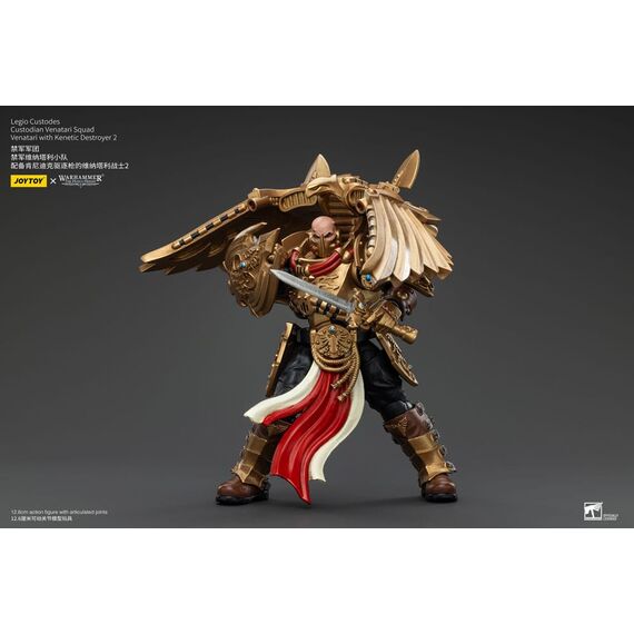 Figurka Warhammer Herezja Horusa 1/18 - Legio Custodes Custodian Venatari Squad Venatari with Kenetic Destroyer 2- Zdjęcie 6