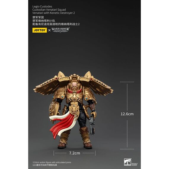 Figurka Warhammer Herezja Horusa 1/18 - Legio Custodes Custodian Venatari Squad Venatari with Kenetic Destroyer 2- Zdjęcie 10