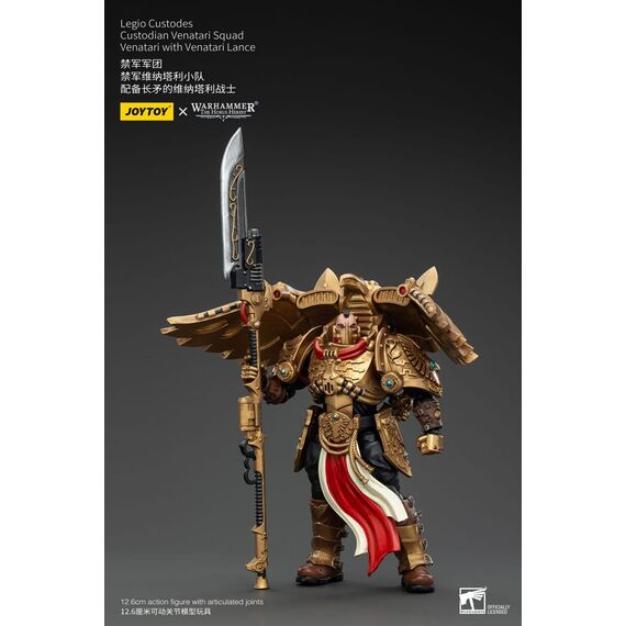 Figurka Warhammer Herezja Horusa 1/18 - Legio Custodes Custodian Venatari Squad Venatari with Venatari Lance- Zdjęcie 2