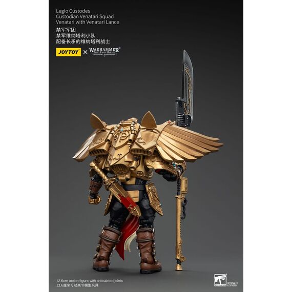 Figurka Warhammer Herezja Horusa 1/18 - Legio Custodes Custodian Venatari Squad Venatari with Venatari Lance- Zdjęcie 3
