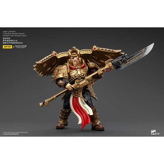 Figurka Warhammer Herezja Horusa 1/18 - Legio Custodes Custodian Venatari Squad Venatari with Venatari Lance- Zdjęcie 5