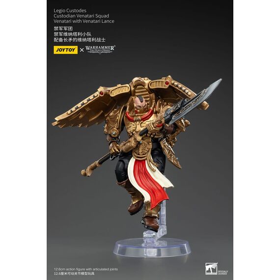 Figurka Warhammer Herezja Horusa 1/18 - Legio Custodes Custodian Venatari Squad Venatari with Venatari Lance- Zdjęcie 7