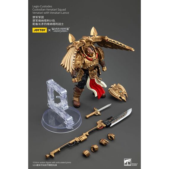 Figurka Warhammer Herezja Horusa 1/18 - Legio Custodes Custodian Venatari Squad Venatari with Venatari Lance- Zdjęcie 9