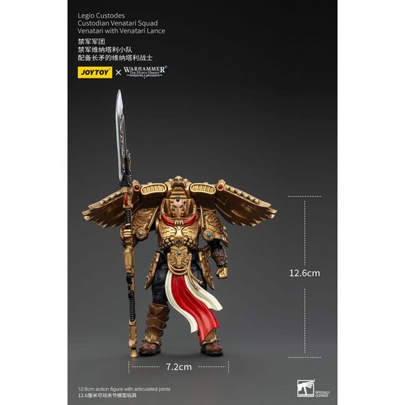 Figurka Warhammer Herezja Horusa 1/18 - Legio Custodes Custodian Venatari Squad Venatari with Venatari Lance- Zdjęcie 10