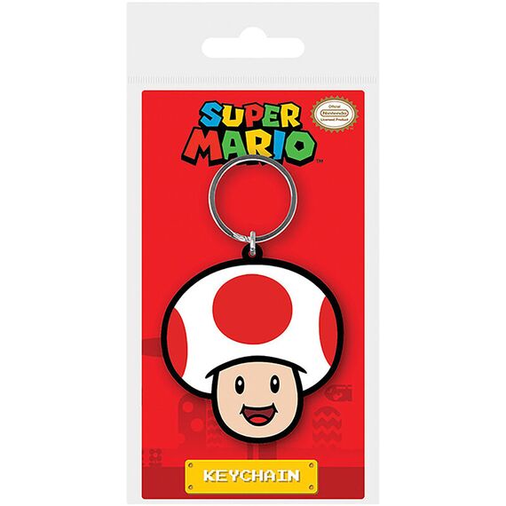 Brelok gumowy Super Mario - Toad