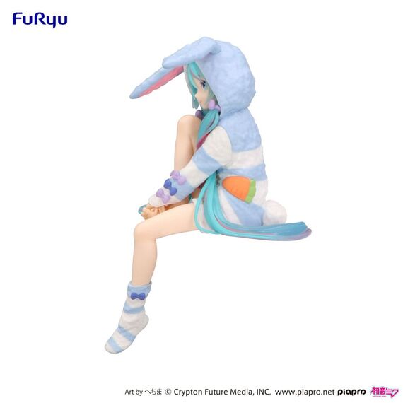 Figurka Hatsune Miku (Rabbit Ear Hood Pajama Blue Color Ver.) Noodle Stopper- Zdjęcie 2