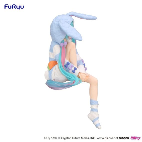 Figurka Hatsune Miku (Rabbit Ear Hood Pajama Blue Color Ver.) Noodle Stopper- Zdjęcie 3