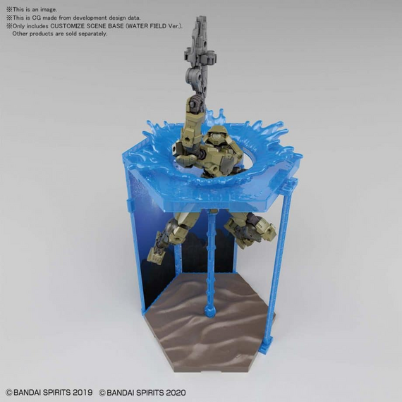 Podstawka dla figurek Gundam -  Customize Scene Base 05 (Water Field Ver.)- Zdjęcie 2