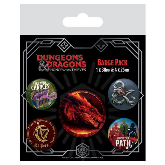 Przypinki Dungeons & Dragons: Honor Among Thieves (5 szt.)