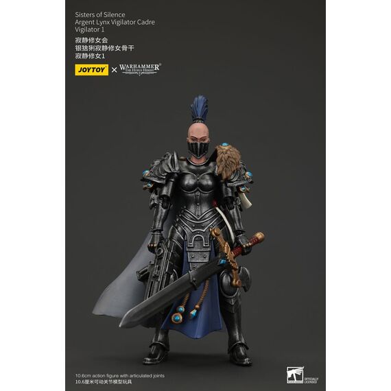 Figurka Warhammer Herezja Horusa 1/18 - Sisters of Silence Argent Lynx Vigilator Cadre Vigilator 1