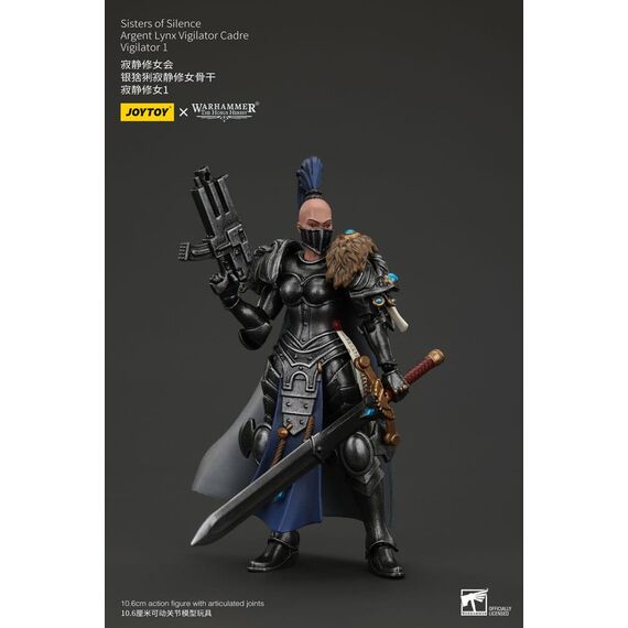 Figurka Warhammer Herezja Horusa 1/18 - Sisters of Silence Argent Lynx Vigilator Cadre Vigilator 1- Zdjęcie 2