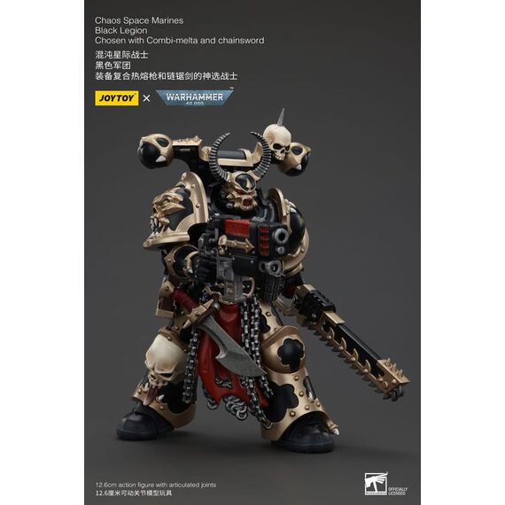 Figurka Warhammer 40k 1/18 Chaos Space Marines -  Black Legion Chosen with Combi-melta and Chainsword- Zdjęcie 5