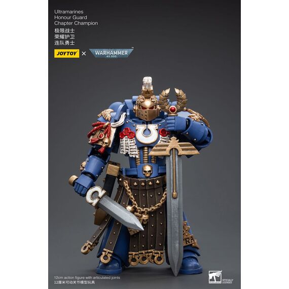 Figurka Warhammer 40k 1/18 - Ultramarines Honour Guard Chapter Champion- Zdjęcie 2
