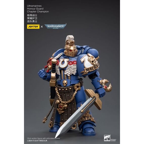 Figurka Warhammer 40k 1/18 - Ultramarines Honour Guard Chapter Champion- Zdjęcie 4