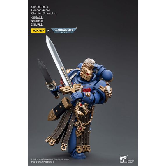 Figurka Warhammer 40k 1/18 - Ultramarines Honour Guard Chapter Champion- Zdjęcie 6