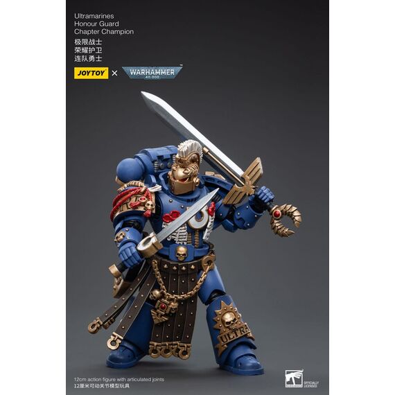 Figurka Warhammer 40k 1/18 - Ultramarines Honour Guard Chapter Champion- Zdjęcie 7