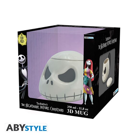 Kubek 3D świecący w ciemności Miasteczko Halloween - Jack (350 ml)