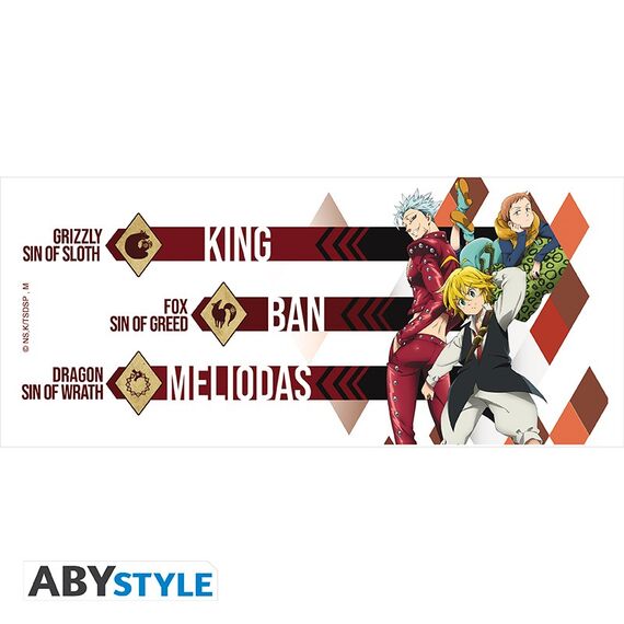 Kubek Seven Deadly Sins - Meliodas, Ban, King (320 ml)- Zdjęcie 3