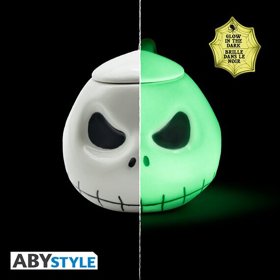 Kubek 3D świecący w ciemności Miasteczko Halloween - Jack (350 ml)- Zdjęcie 3