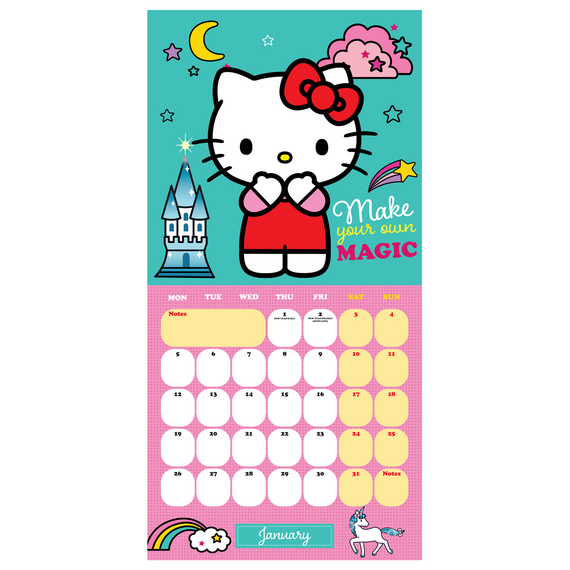 Kalendarz ścienny Hello Kitty 2026- Zdjęcie 2