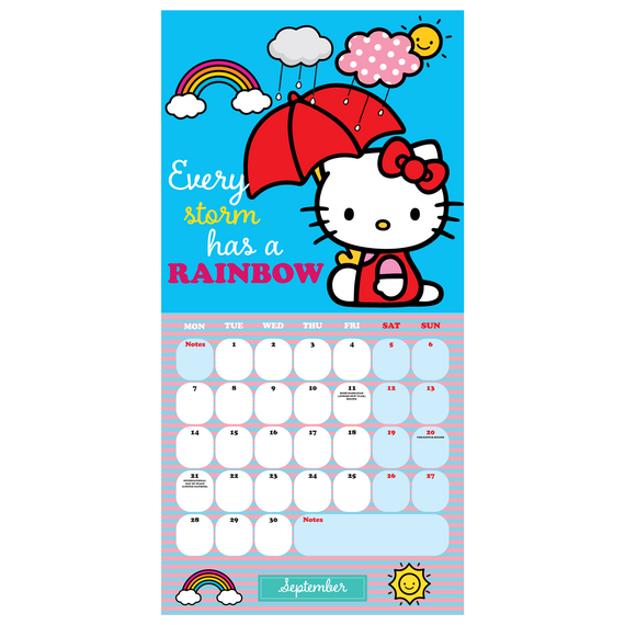 Kalendarz ścienny Hello Kitty 2026- Zdjęcie 3