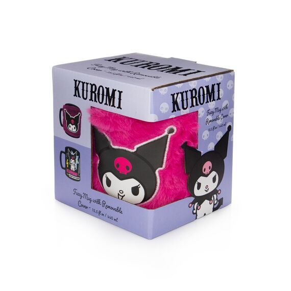 Duży kubek w futerku Kuromi - Cheeky (440 ml)- Zdjęcie 5