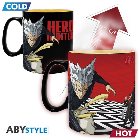 Duży kubek zmieniający kolor One Punch Man - Saitama & Garou- Zdjęcie 2