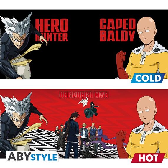 Duży kubek zmieniający kolor One Punch Man - Saitama & Garou- Zdjęcie 3