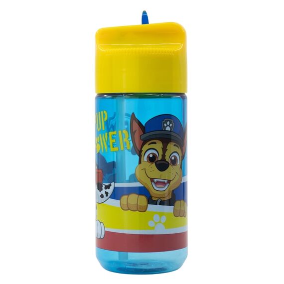Butelka plastikowa ze słomką Psi Patrol - Pup Power (430 ml)