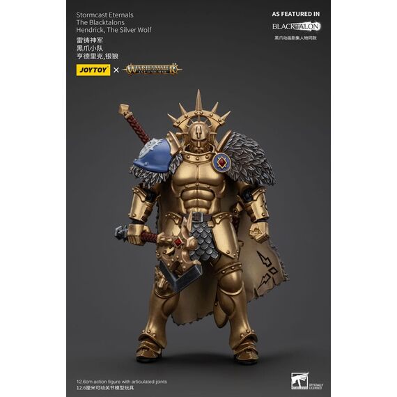 Figurka Warhammer Age of Sigmar 1/18 - Stormcast Eternals The Blacktalons Hendrick, The Silver Wolf