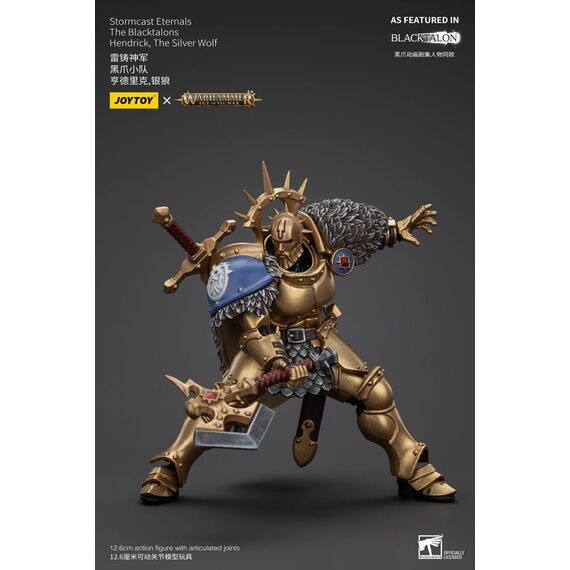 Figurka Warhammer Age of Sigmar 1/18 - Stormcast Eternals The Blacktalons Hendrick, The Silver Wolf- Zdjęcie 9