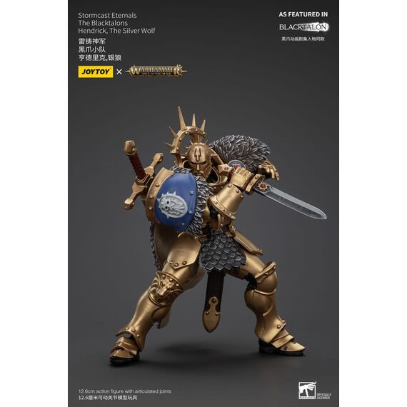 Figurka Warhammer Age of Sigmar 1/18 - Stormcast Eternals The Blacktalons Hendrick, The Silver Wolf- Zdjęcie 5