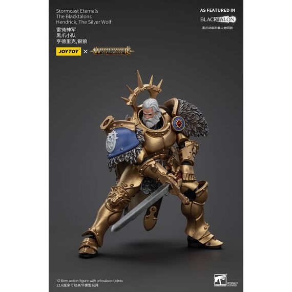 Figurka Warhammer Age of Sigmar 1/18 - Stormcast Eternals The Blacktalons Hendrick, The Silver Wolf- Zdjęcie 7