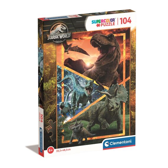 Puzzle Jurassic World Supercolor (104 elementy)