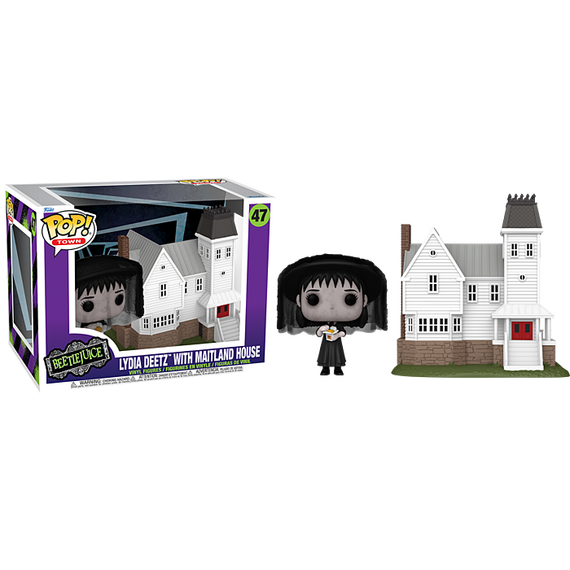 Figurka Beetlejuice (1988) POP! Town - Lydia Deetz with Maitland House (47)