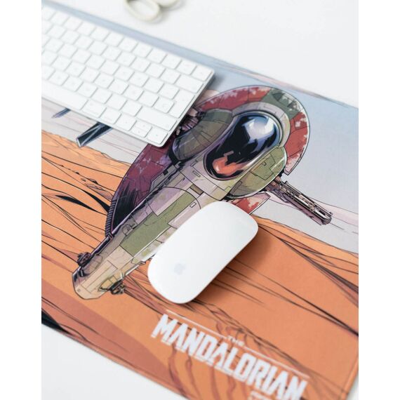 Podkładka pod mysz dla graczy XL Star Wars The Mandalorian - Boba Fett- Zdjęcie 4