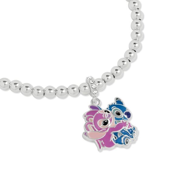 Bransoletka Disney - Stitch & Angel (posrebrzana)- Zdjęcie 2